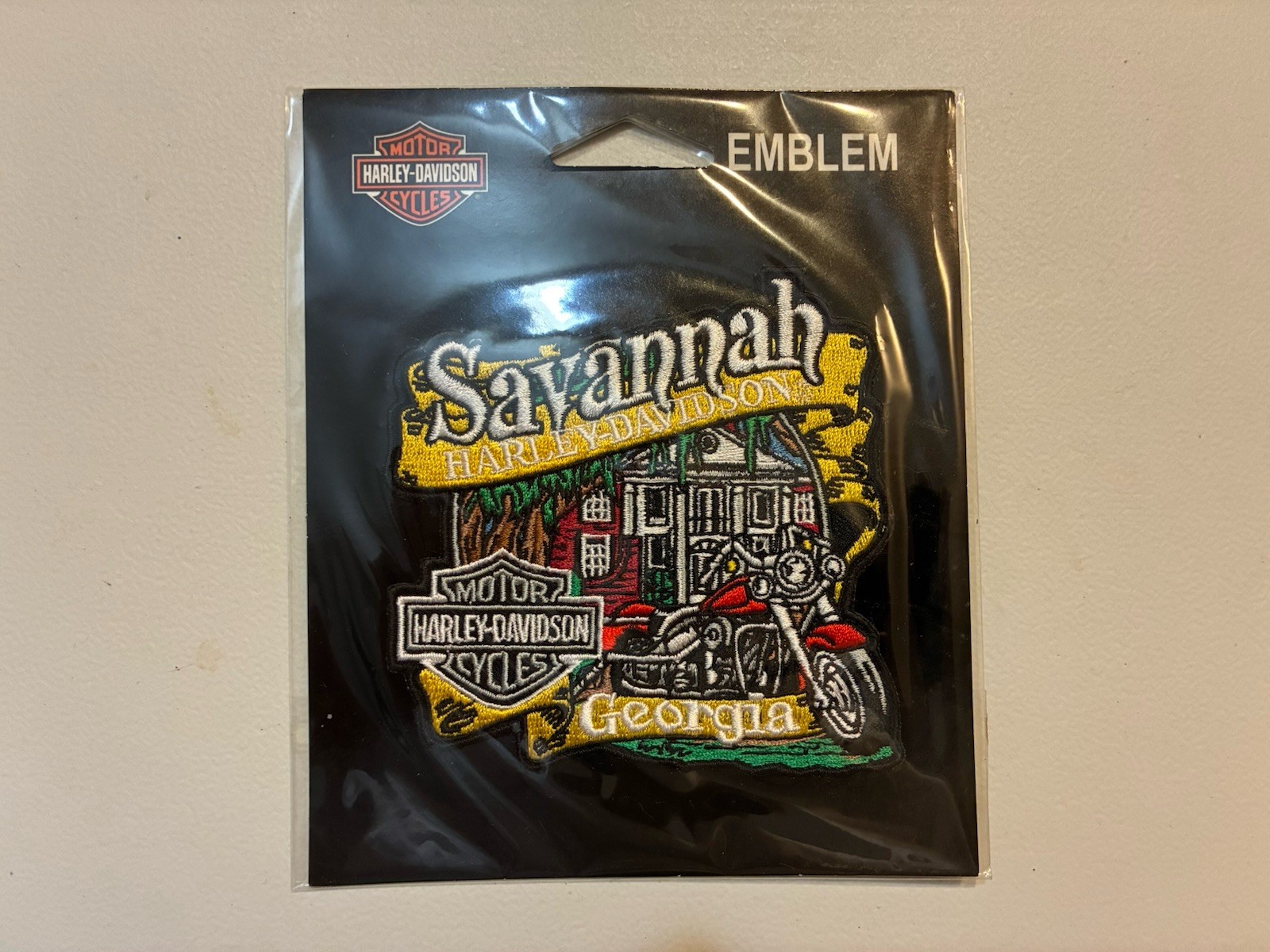NOS Harley Davidson Savannah Georgia Dealer Patch Emblem Bar & Shield Motorcycle