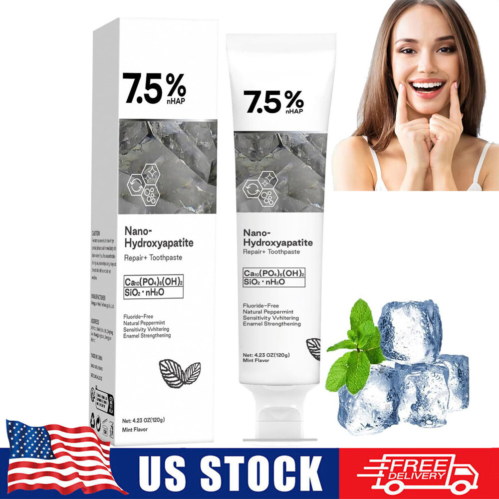 7.5% Hap Nano-Hydroxyapatite Toothpaste - Sensitivity Relief & Remineralize