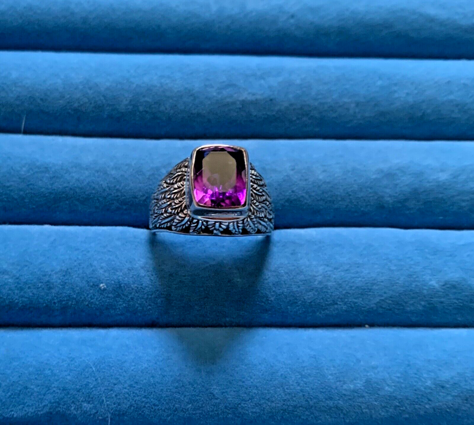 BALI LEGACY Amethyst Ring in Sterling Silver - Size 9