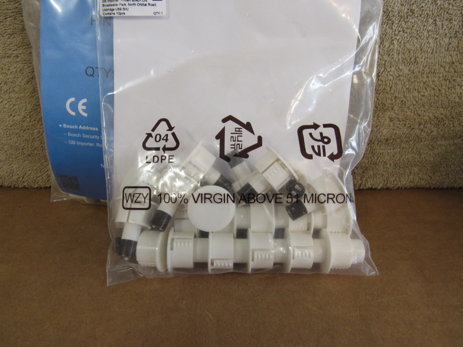 Bosch ISN-CTC75-W 3/4" Door Contact w/ Terminal Pack of 10 White from Tane Alarm