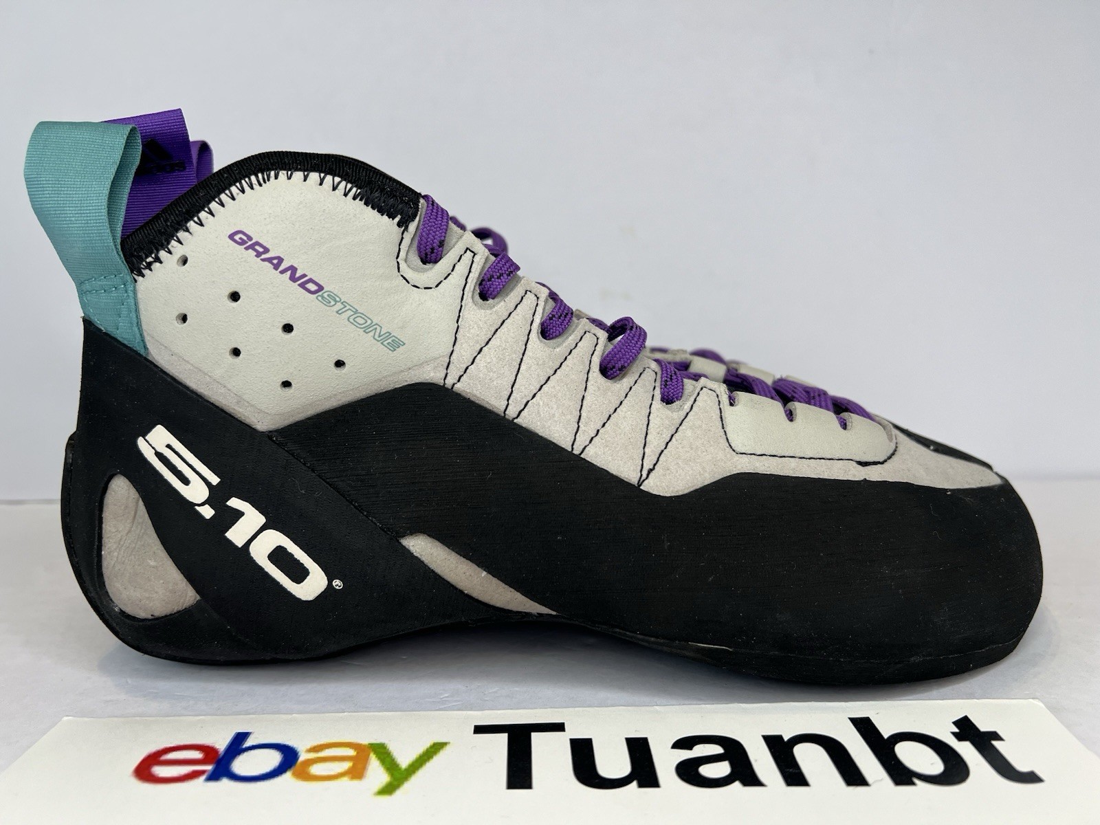 BRAND NEW Adidas Grandstone Men's Rock Climbing Shoes Black/White/Purple BC0866