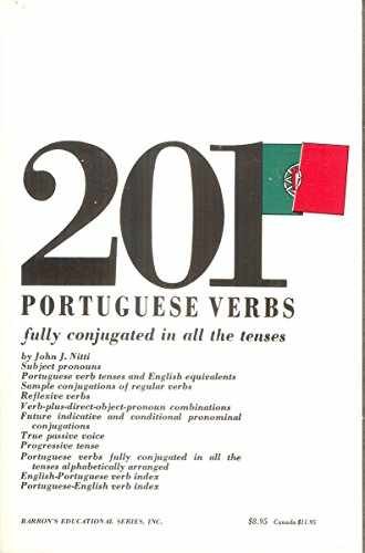 201 Portuguese Verbs Fully Conjugated - Paperback, by Nitti John J. - Very Good