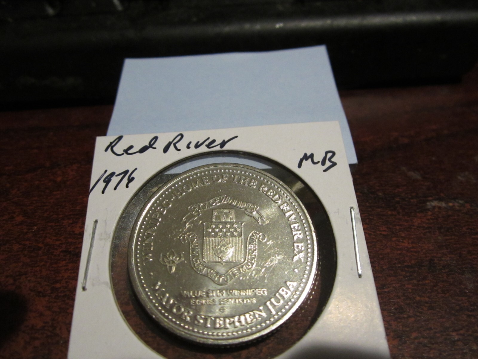 1976 - Red River - flower, MB - Canada Token, Canadian trade dollar