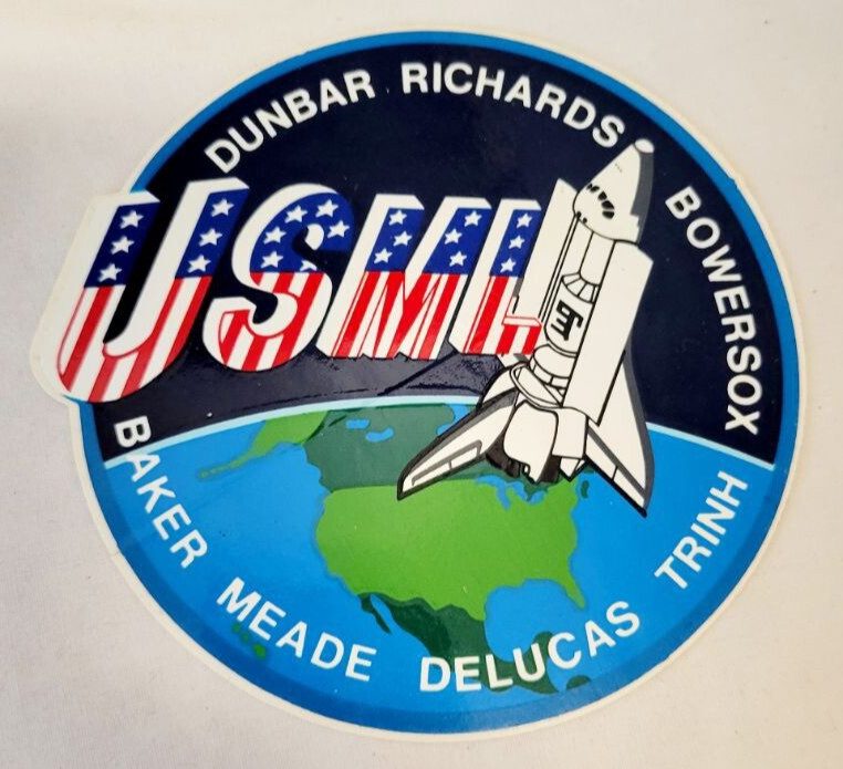 NASA STS-50 USML Crew Space Shuttle Patch Sticker Dunbar Richards Bowersox