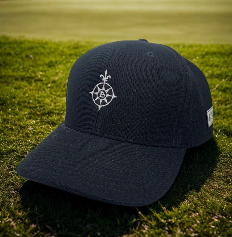 Bayonne Golf Club Hat Yupoong 110 Flexfit Tech Black Adjustable Golf Cap OSFM