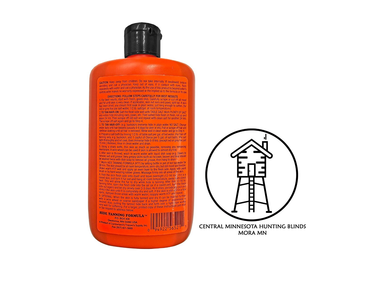 (PACK 2) Trapper's Hide & Fur Tanning Formula. 8 oz, Best Home Tanning Solution