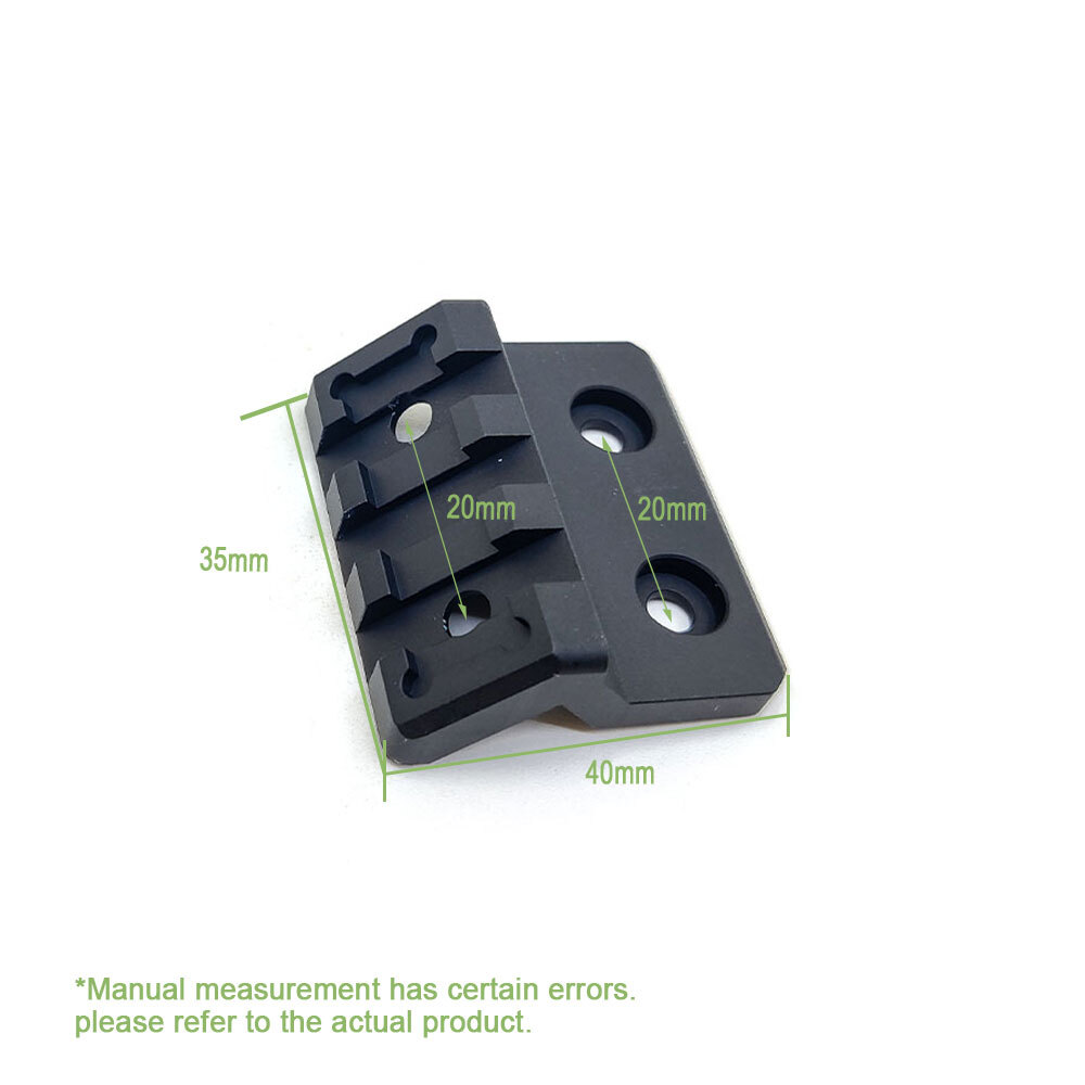 M-Lok Keymod Offset Flashlight Rail Mount For M300 M600 Scout Light Optics Mount