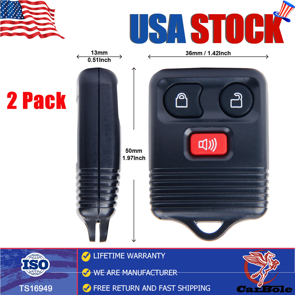 2 keyless entry remote control car key fob replacement For Ford F150 Expedition