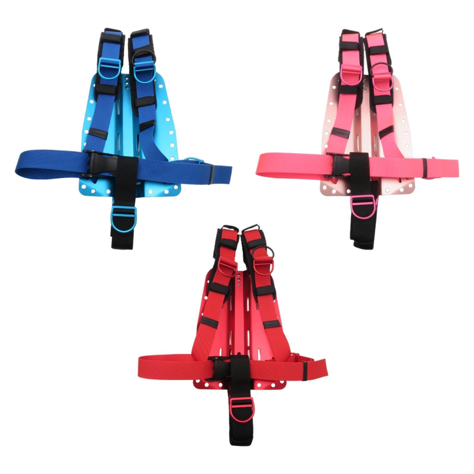Diving Backplate Harness System Lightweight Replacement with Shoulder Pads