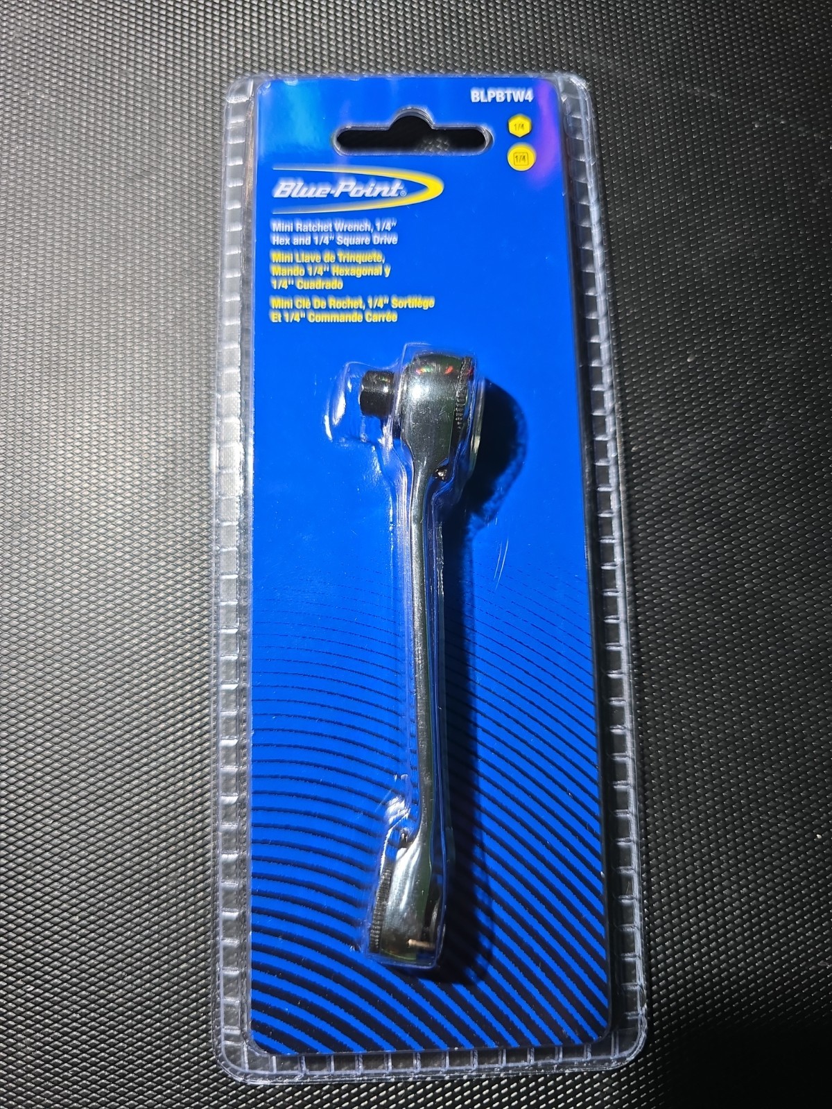 Blue-Point 4" Mini Ratchet & Bit Driver Combo Wrench 1/4" Drive BLPBTW4 Snap-on