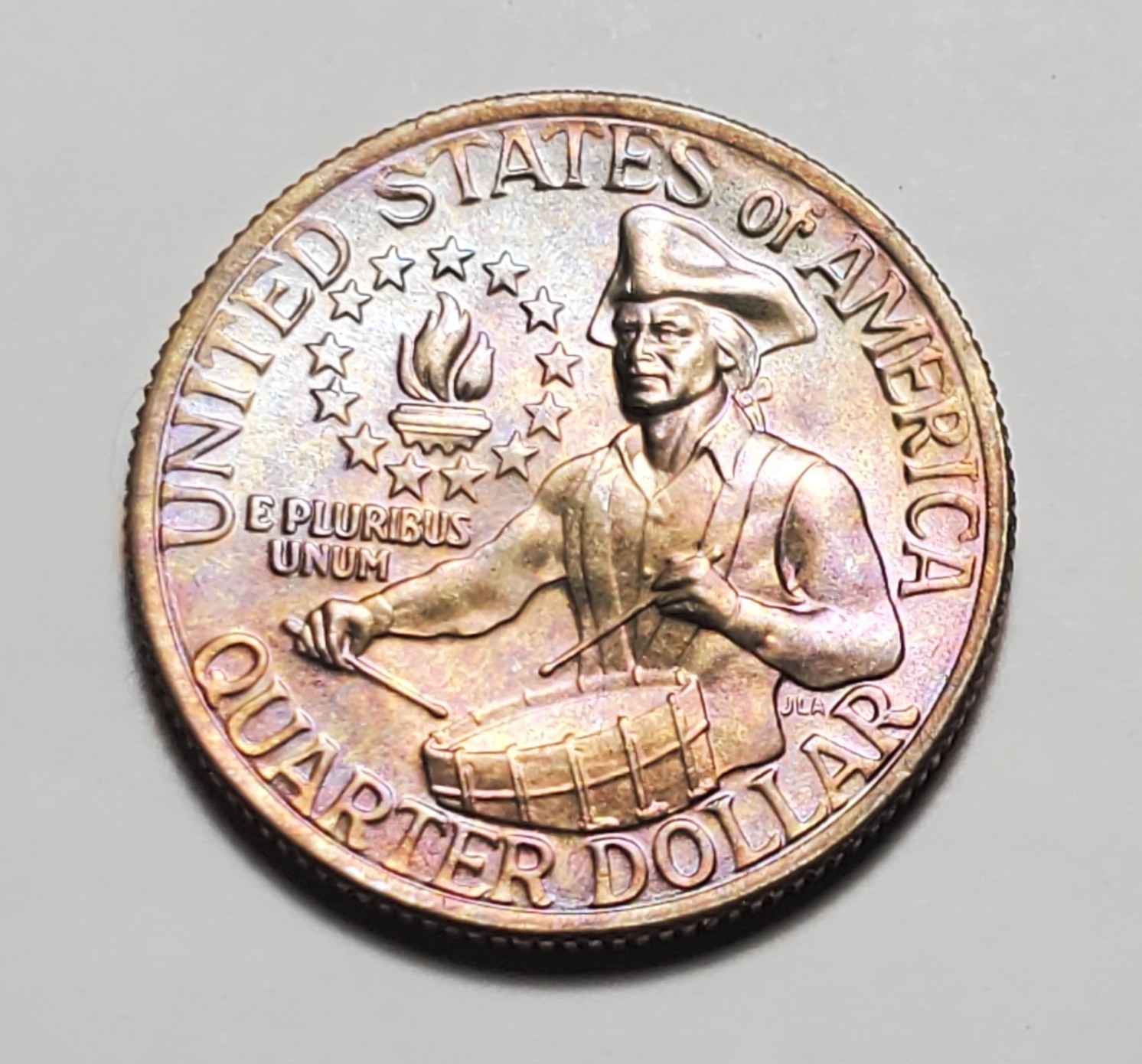 TONED 1976 P WASHINGTON QUARTER UNC #C10728