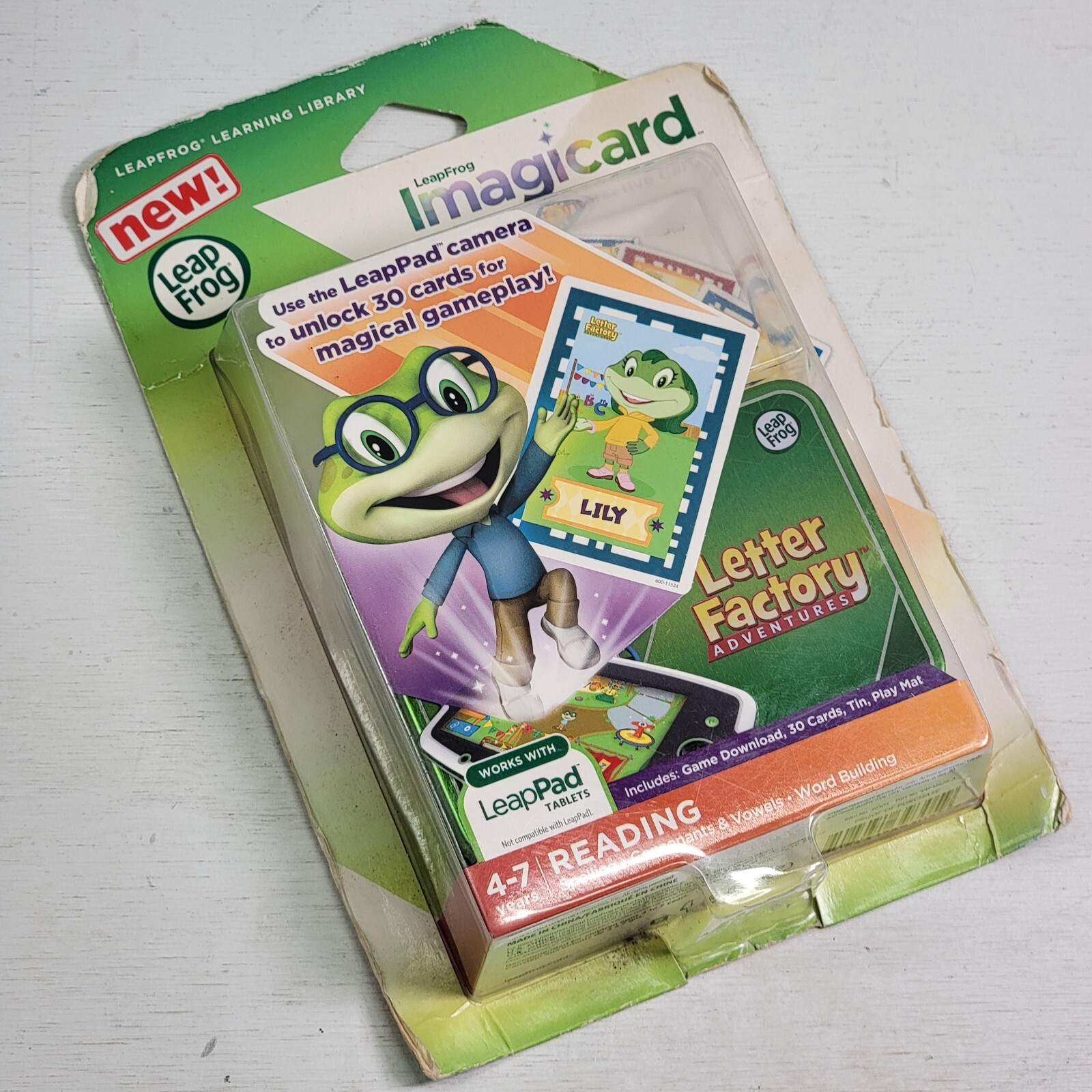 Leap Frog Imagicard Letter Factory Reading Digital Game & Interactive Cards New!