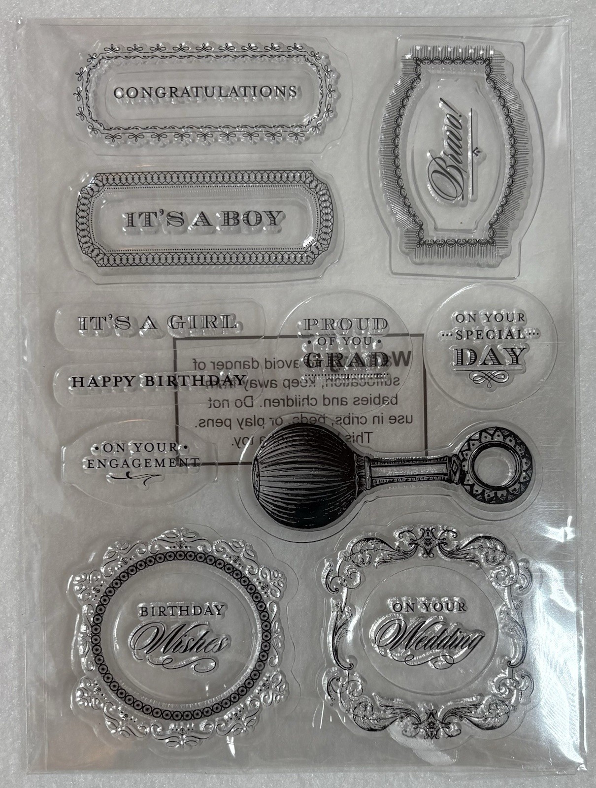 Anna Griffin Treasury Birthday & Congratulations Stamp And Dies Set EUC