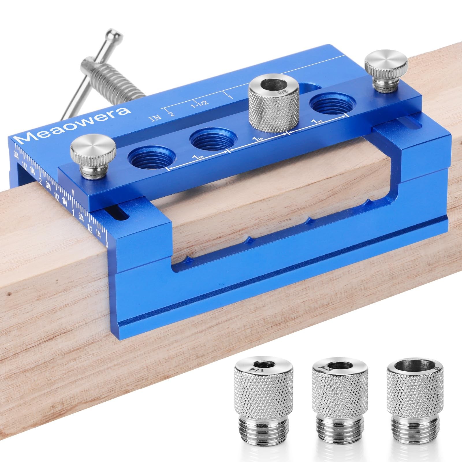 Dowel Jig Kit & Biscuit Jointer Set – Adjustable Wood Dowel Jig with, 4 Drill...