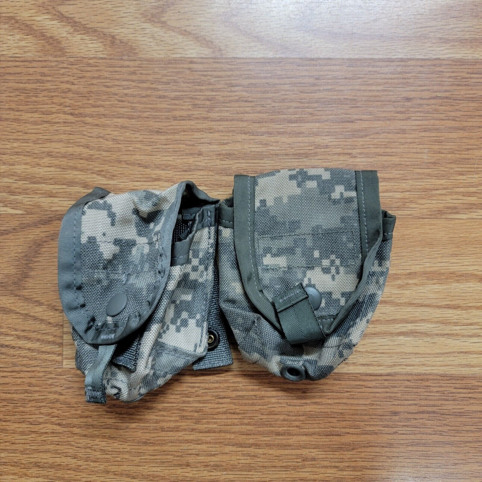 2 Pack, U.S. Issue ACU Grenade Pouch, USED EXC