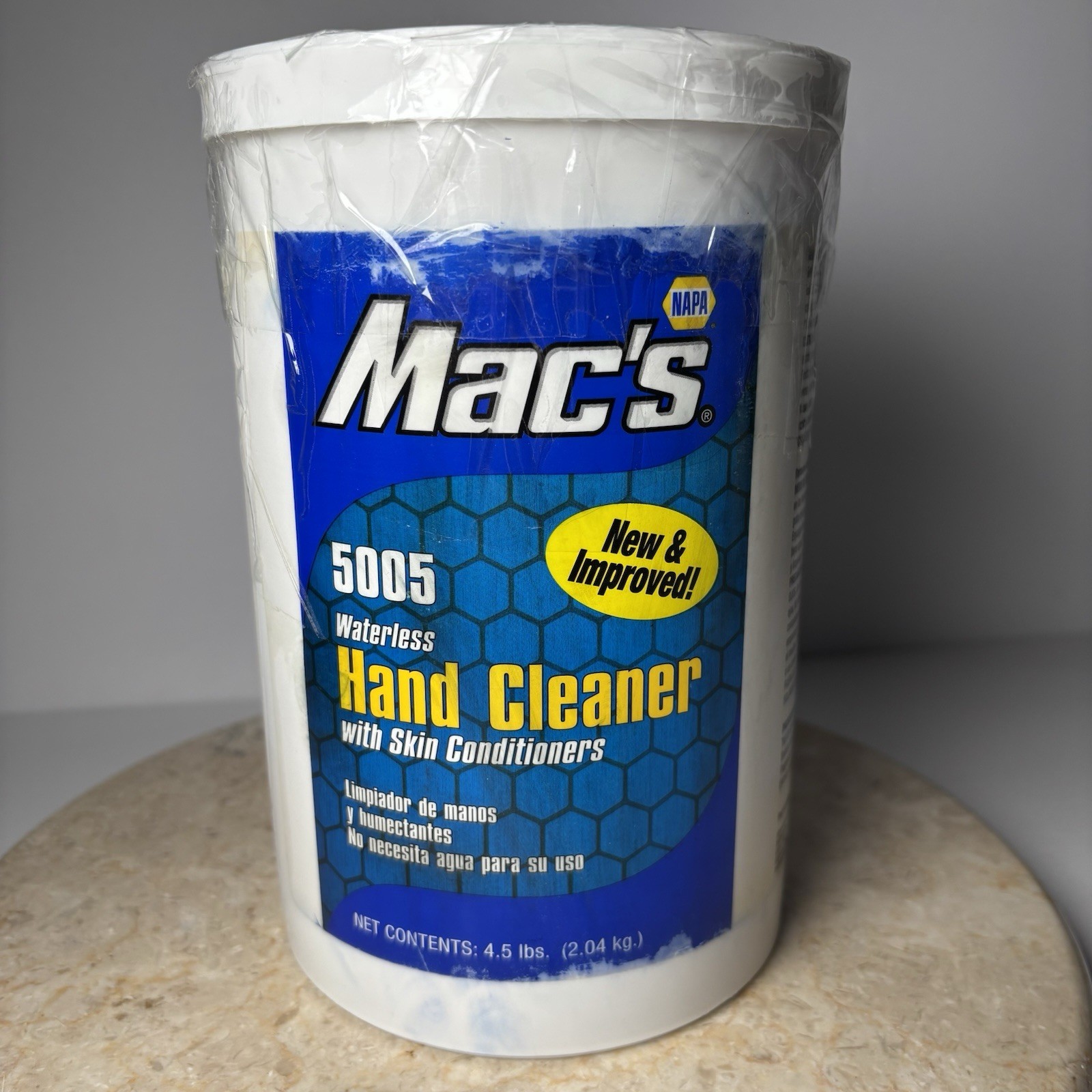 NEW Napa Mac’s Waterless Hand Cleaner with Skin Conditioners 4.5 lbs #5005