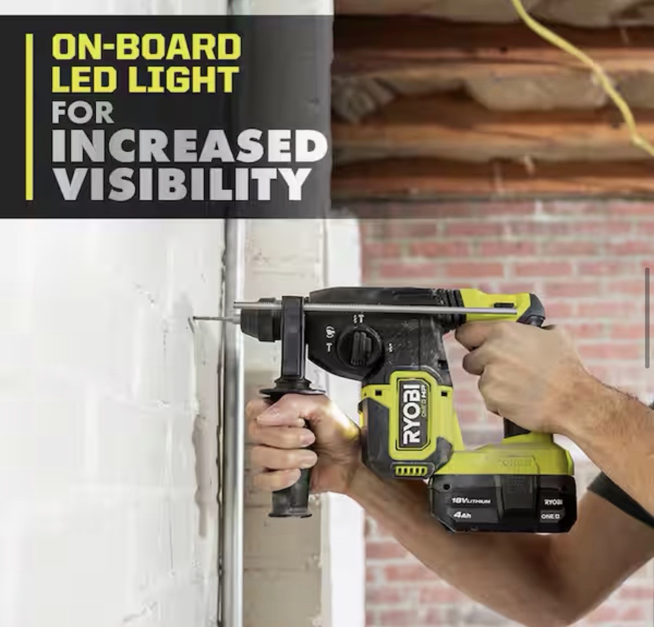 Ryobi P223 18V 1 inch Cordless Rotary Hammer Drill