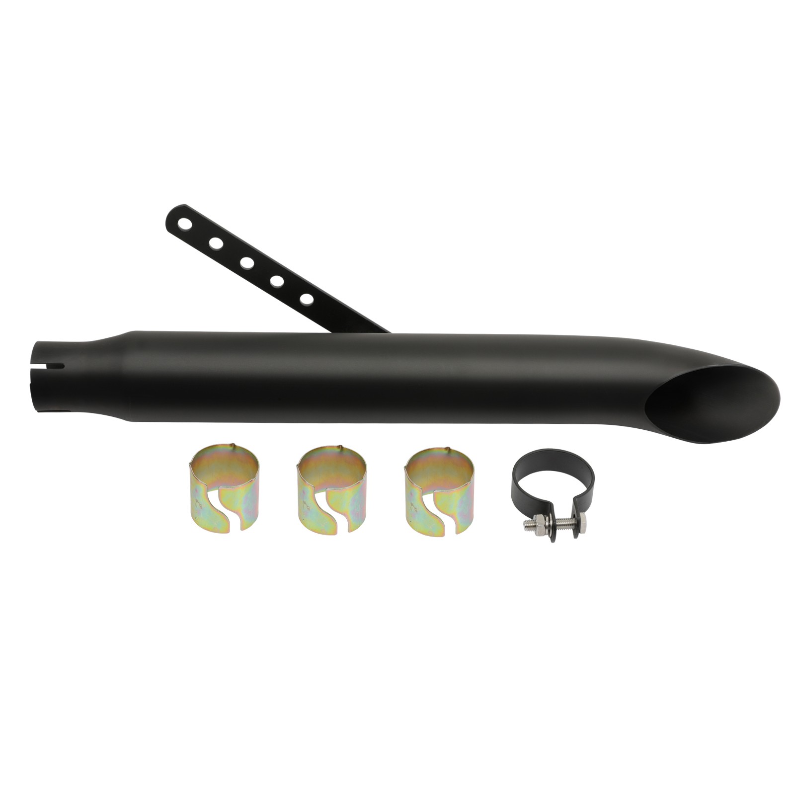 1x 20" Exhaust Muffler Pipe Slip-On For Kawasaki Vulcan S VN 650 900 800 Bobber