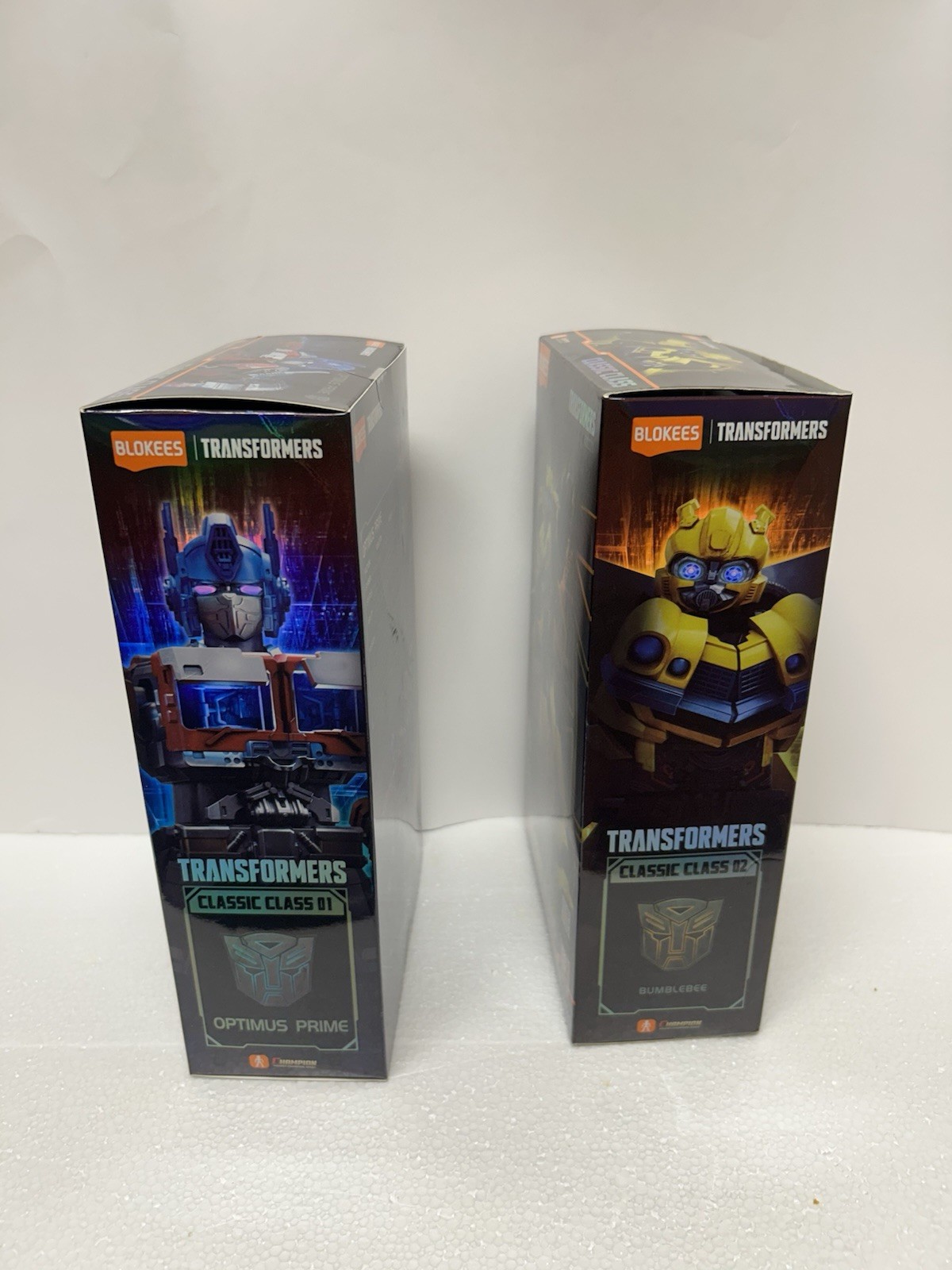 Blokees Transformers Classic Class OPTIMUS PRIME And BUMBLEBEE Model Kits NIB