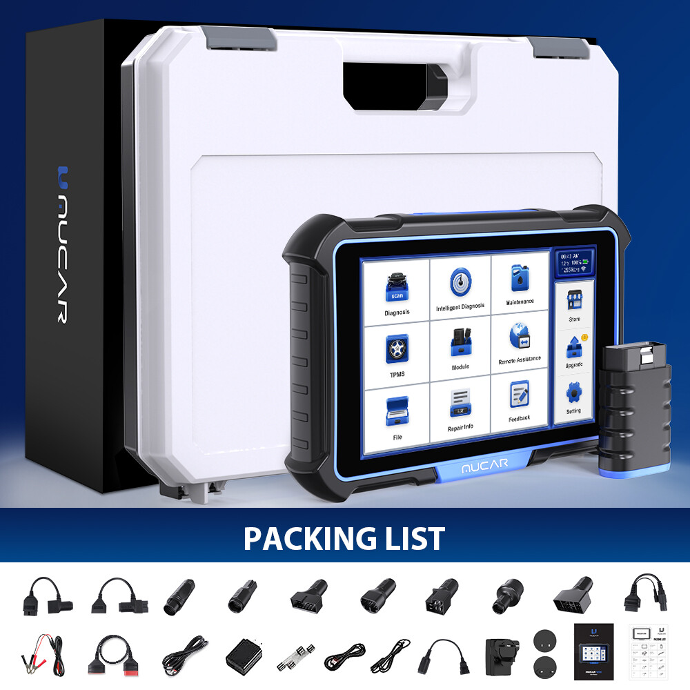 MUCAR VO8 Car ALL System Diagnostic Tool OBD2 Bidirectional Scanner E-CU Coding