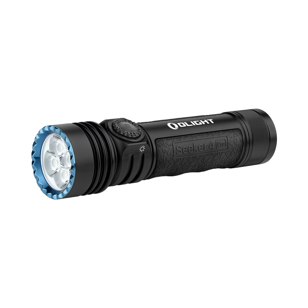 Olight Seeker 4 Pro Matte Black Flashlight w/Versatile Holster, 4600 L, CW or NW