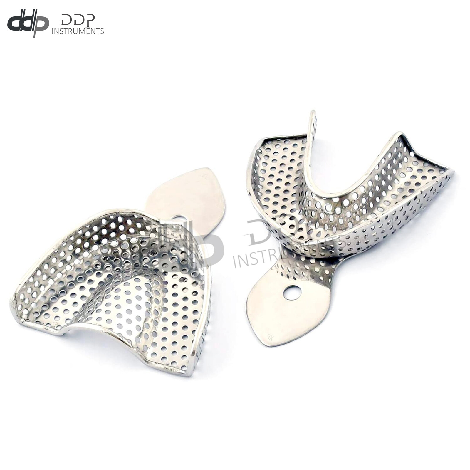 Dental Impression Trays Perforated Set Of 2 Pcs XL Size Surgical