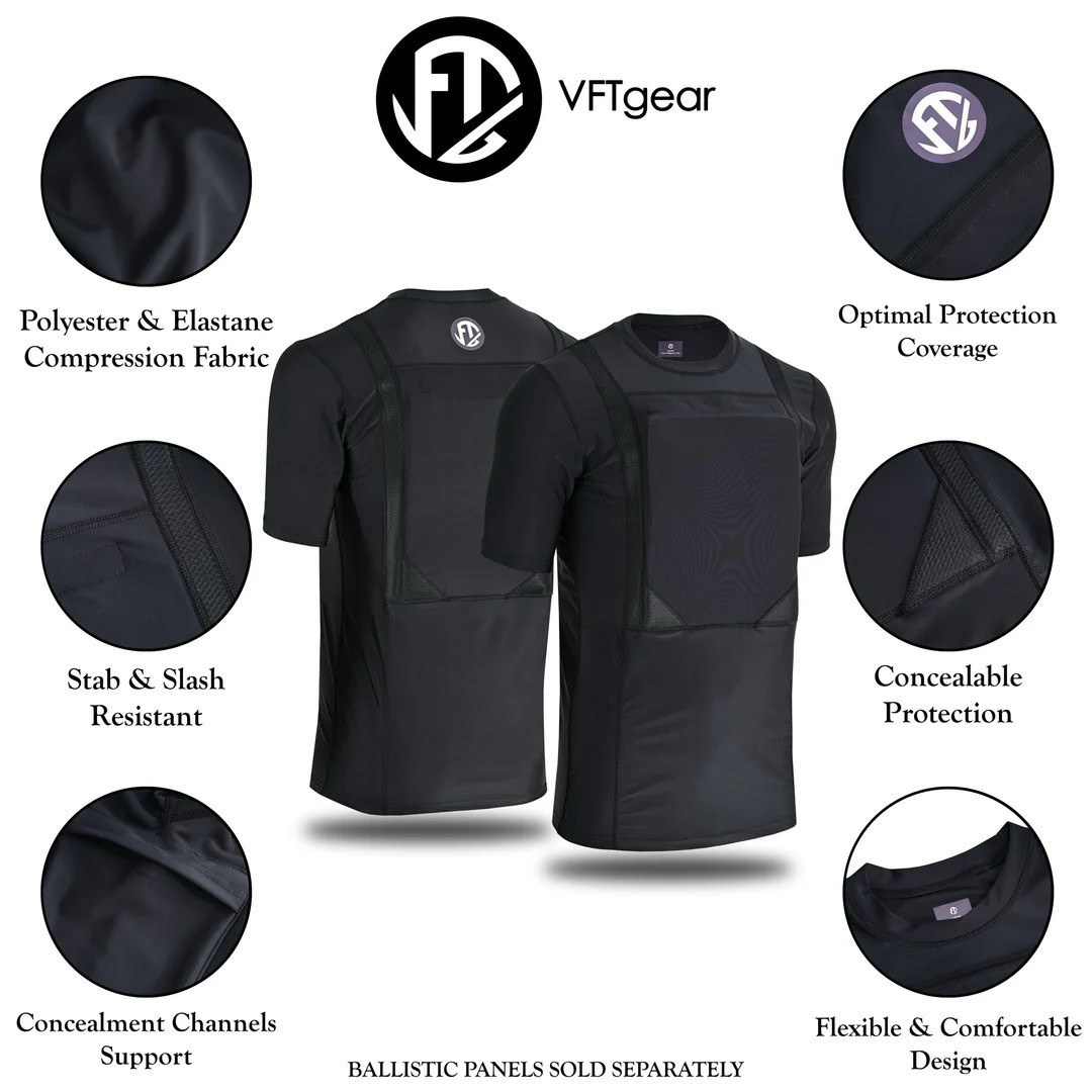 Concealed Body Armor T- Shirt Size XL
