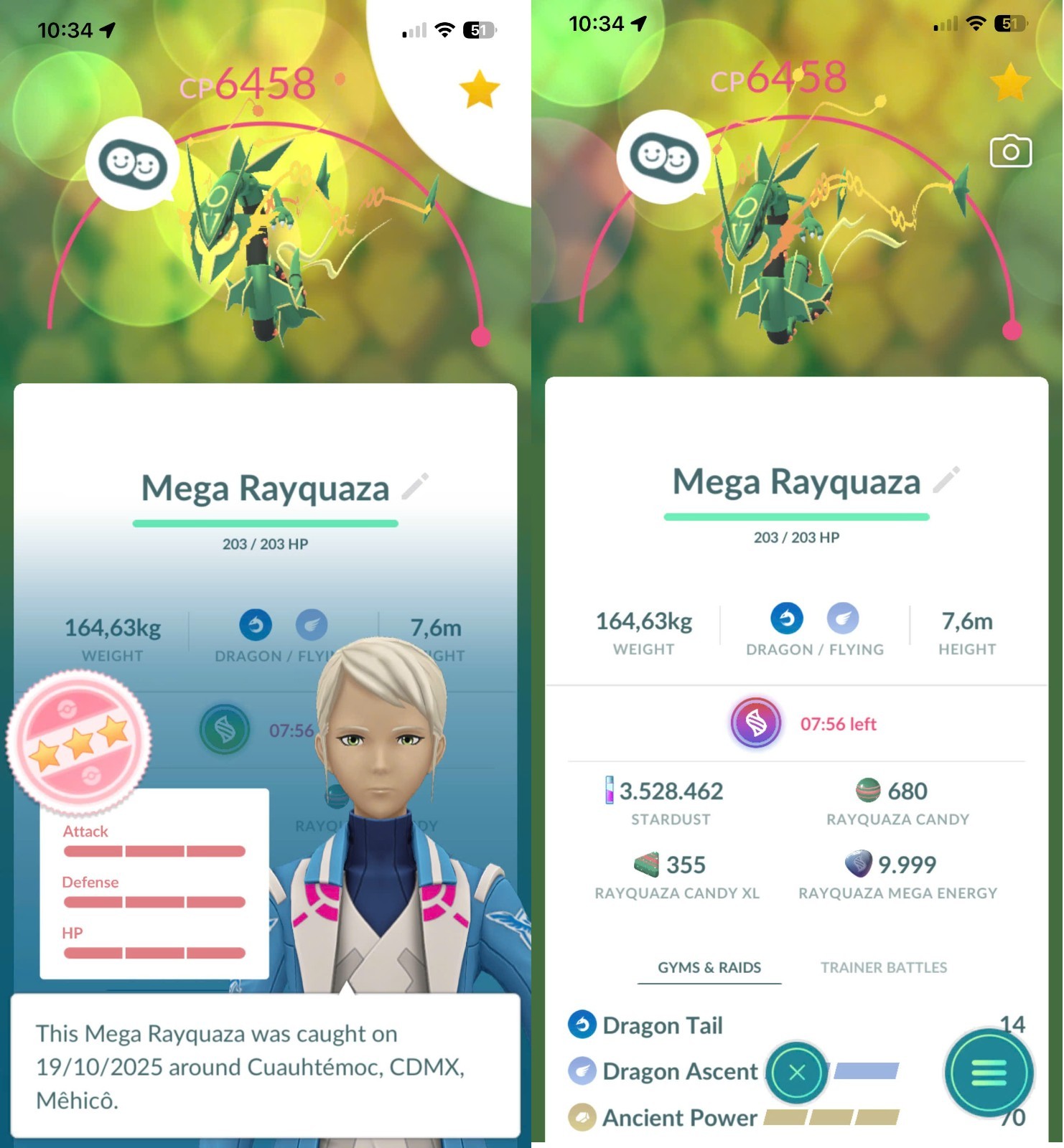 Pokémon Go ✨ Hundo Rayquaza Mega DA (IV 100%) ✨ PTC LvL60-69 ✨ Read Description