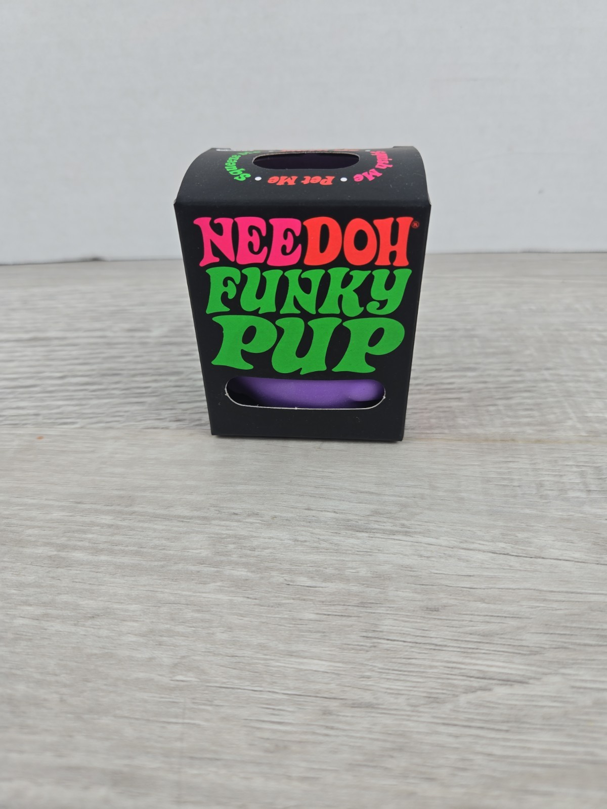 Authentic Schylling NeeDoh Squishy Toy Funky Pup! New in Box! PURPLE