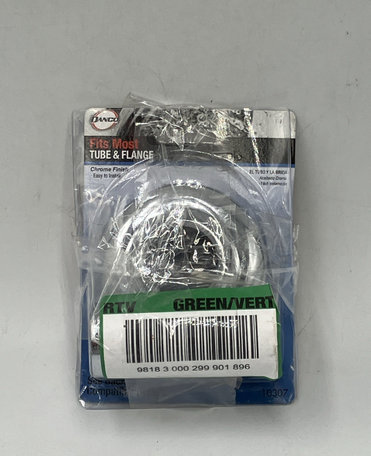 Danco Universal Tube & Flange Assembly Brass Chrome 10307
