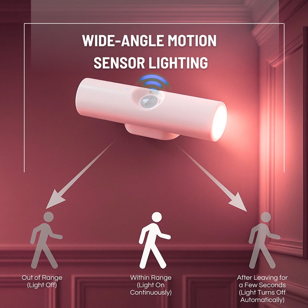 Magnetic RGB Night Light - Motion Sensor USB-C Rechargeable Ambient Lamp