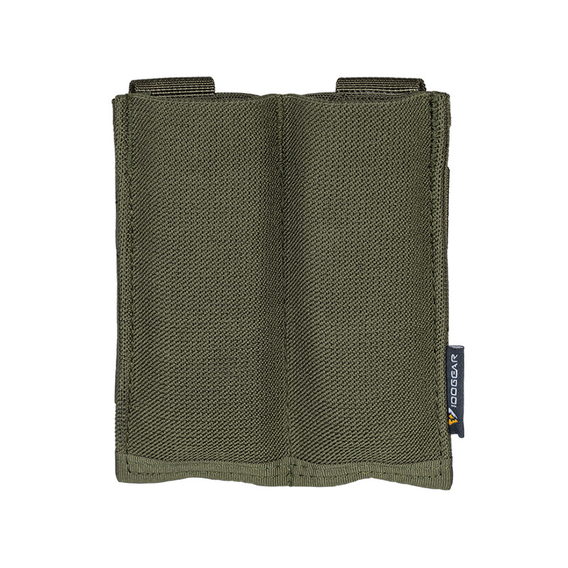 IDOGEAR Tactical Double Pistol Mag Pouch Molle Elastic Mag Carrier 9mm Paintball