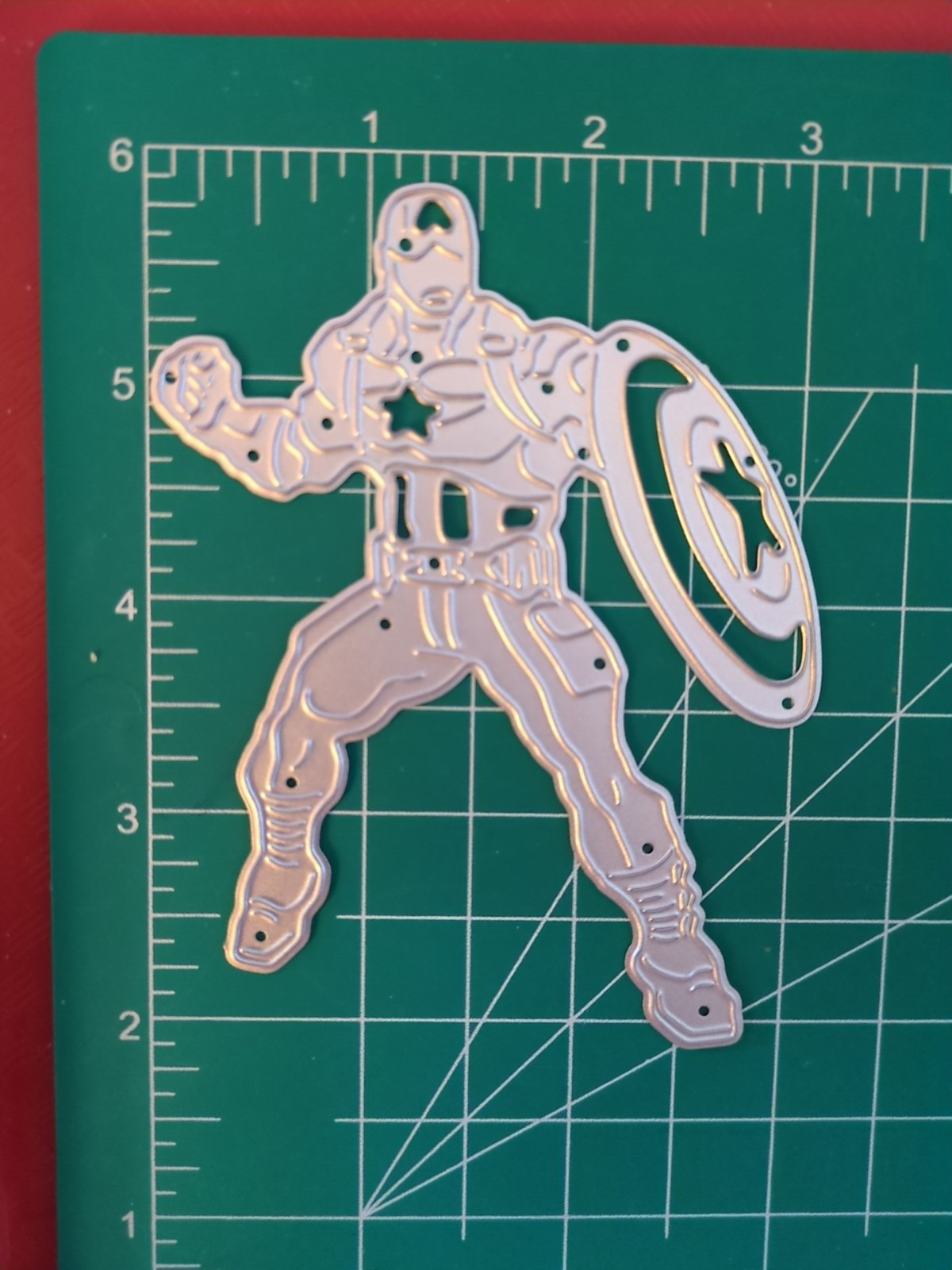 Thin Metal Die Cut Tool 4 Sizzix Disney Captain America Marvel Cup Cake Topper