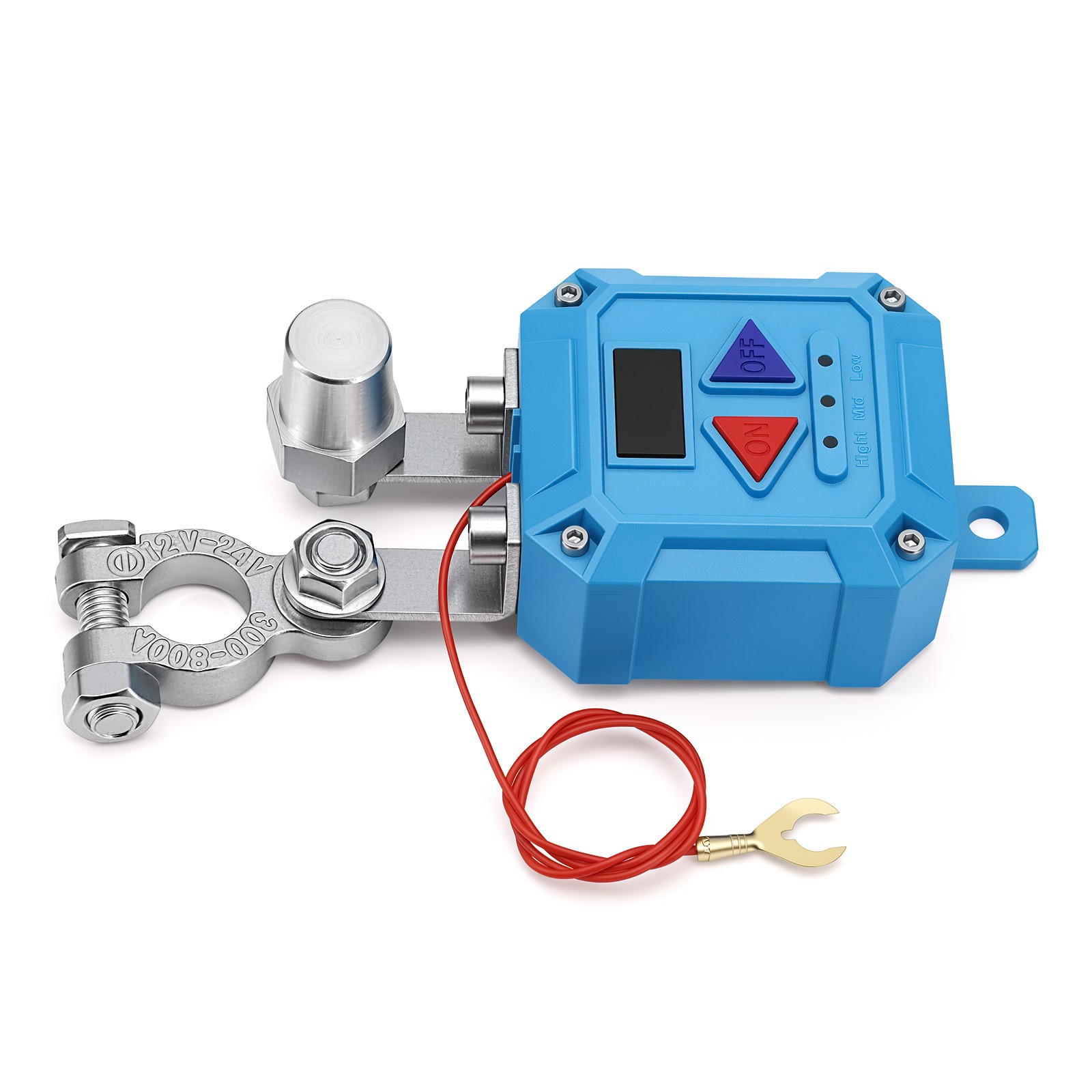 Auto Battery Disconnect Switch 120A Remote Kill Switch With LED Voltage Display
