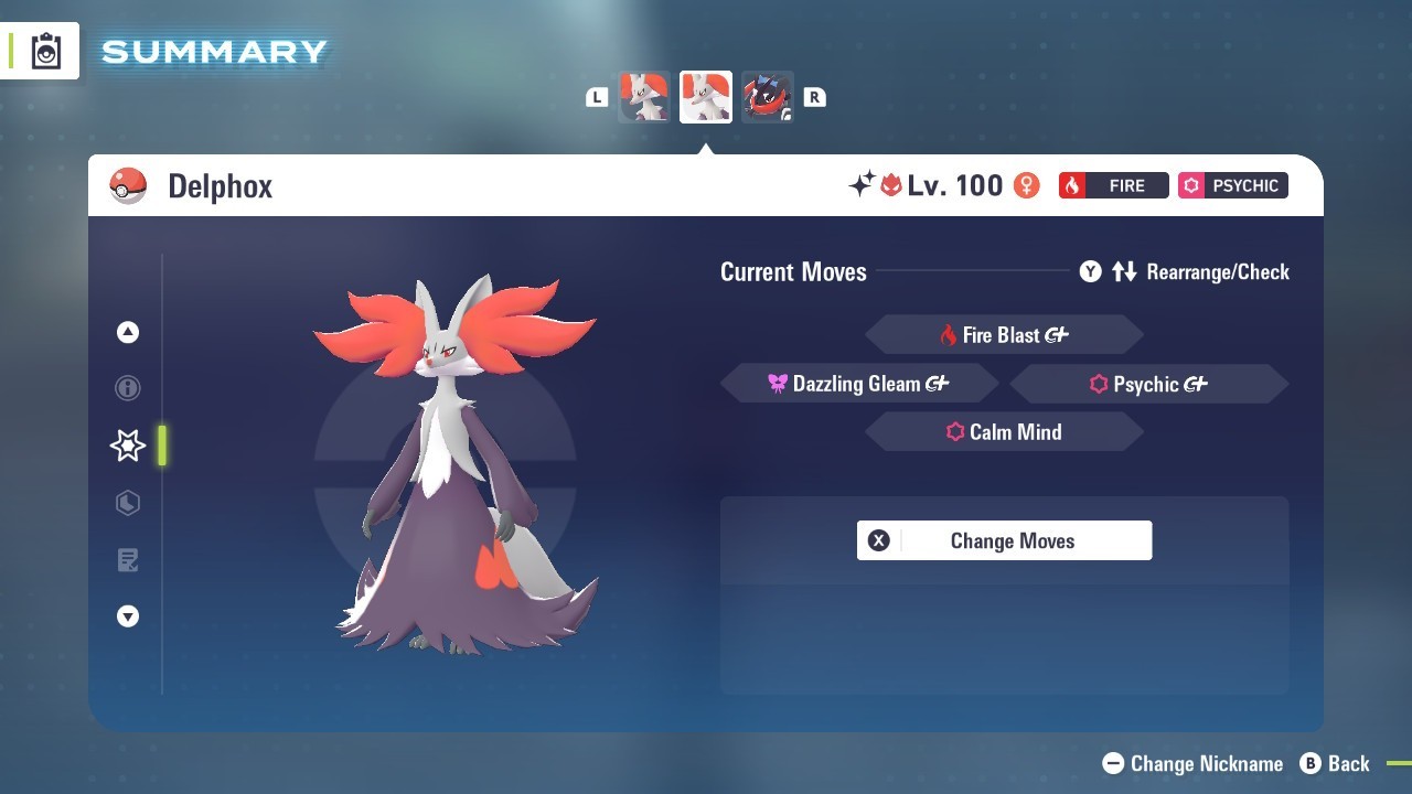 Delphox Shiny Alpha 6IVs Battle Ready - Legends ZA