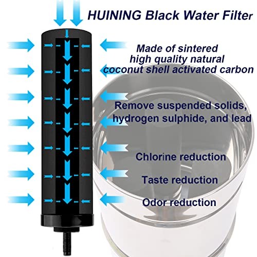 4PCS Black Filters for Purification Unit Filter Replacement Household Bucket