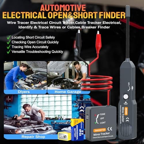 Cable Tracker Electrical,Circuit Tracer,Automotive Open&Short Finder Circuit