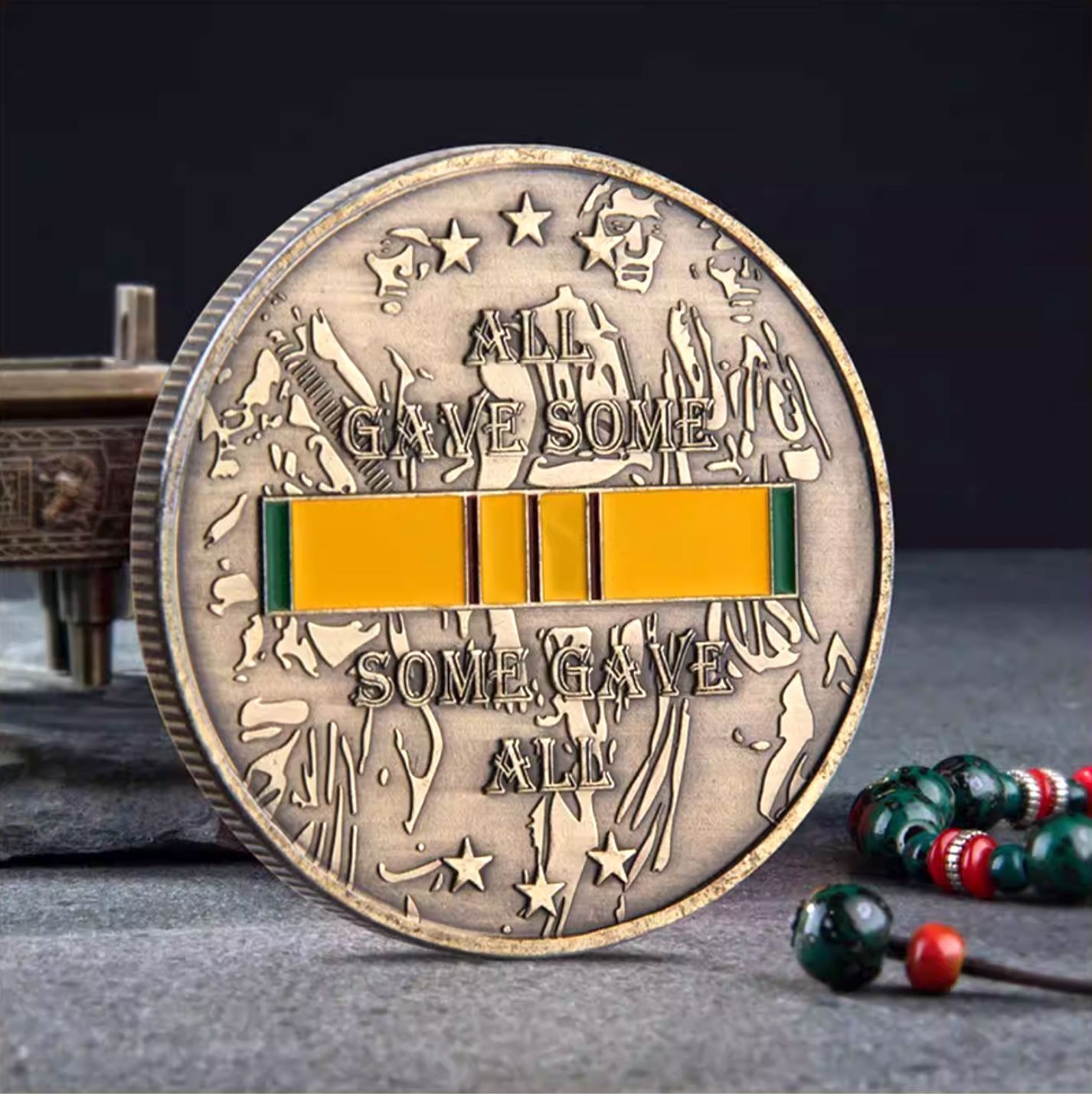 Challenge Coin Vietnam Veteran "All Gave Some Some Gave All"