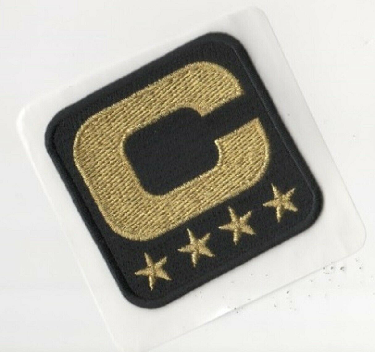 2023 SEASON CLEVELAND BROWNS GENERIC 4⭐⭐⭐⭐STAR Stick-On GOLD-C CAPTAINS PATCH