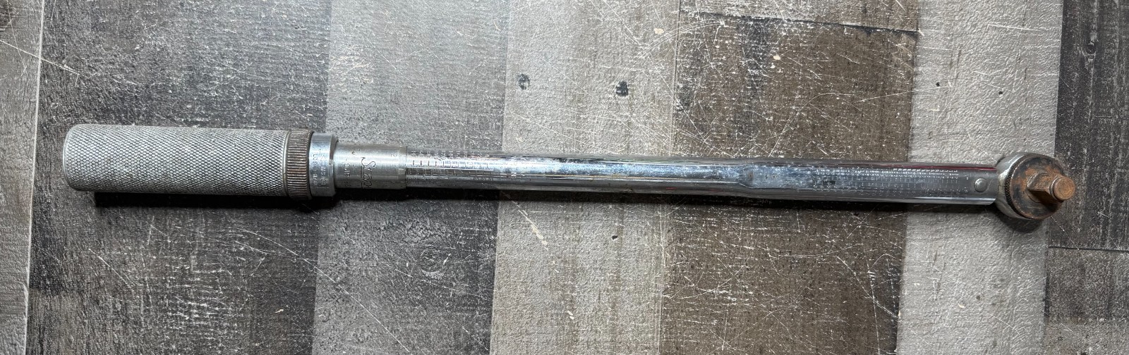 Snap-on 1/2 in Drive Click Type Torque Wrench 30-160 ft-lb QJR Series USA