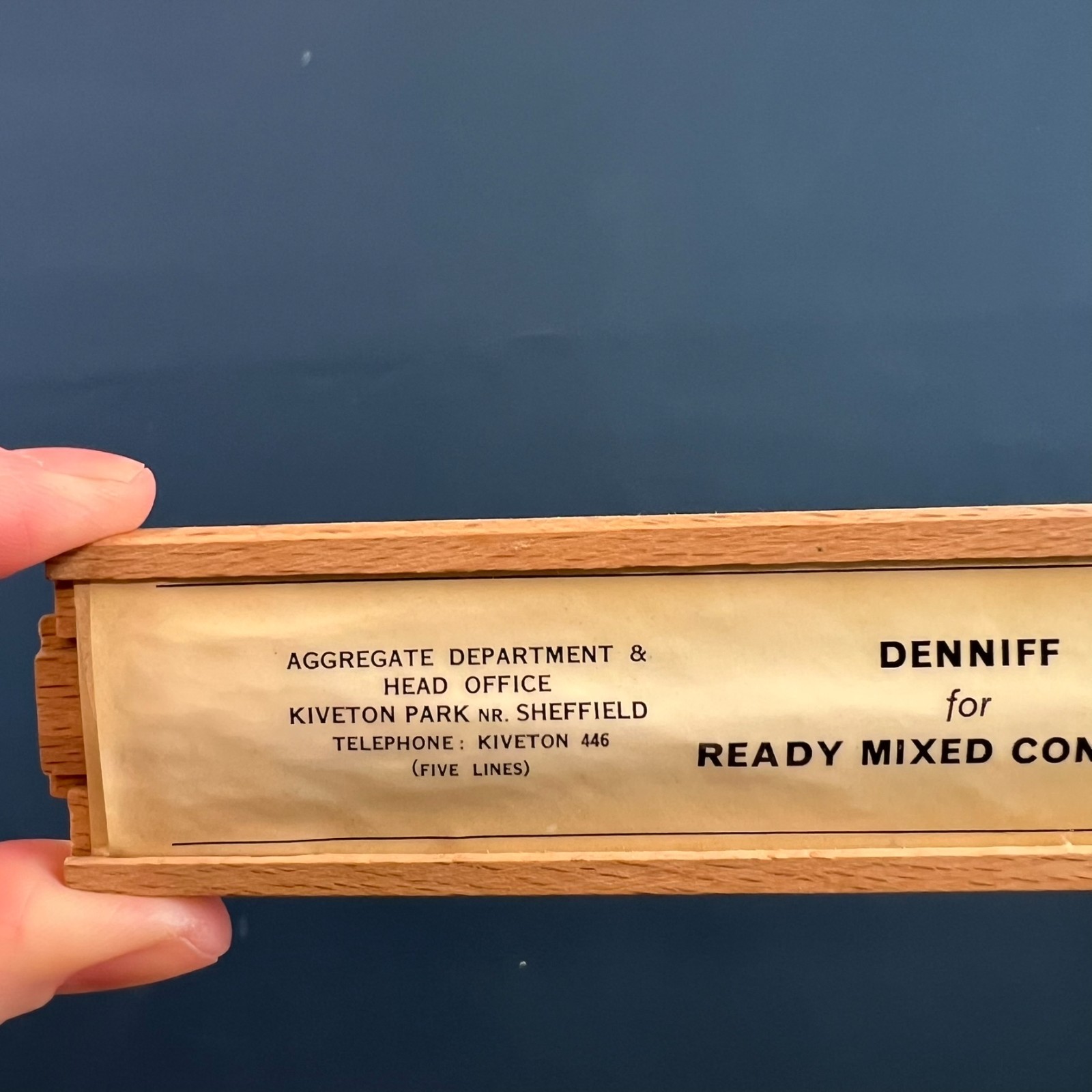 VINTAGE DENNIFF CONCRETE VOLUME COMPUTER ENGINEERING SLIDE RULER & SCALE