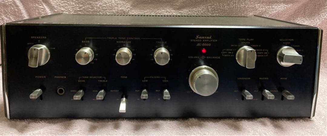Sansui AU 6600 Integrated Amplifier Serviced Tested Working