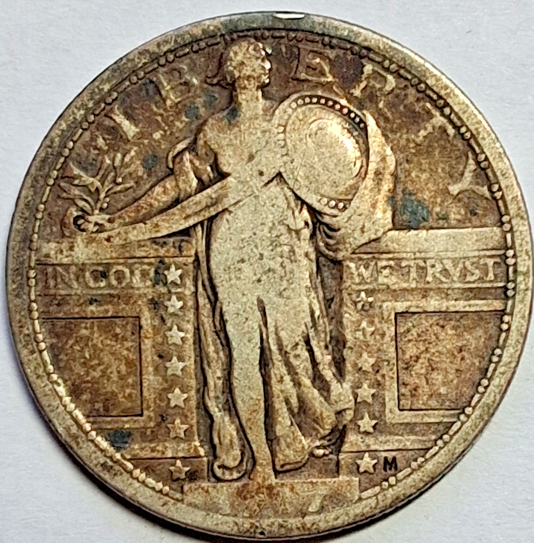 1917 Type 1 Standing Liberty Quarter