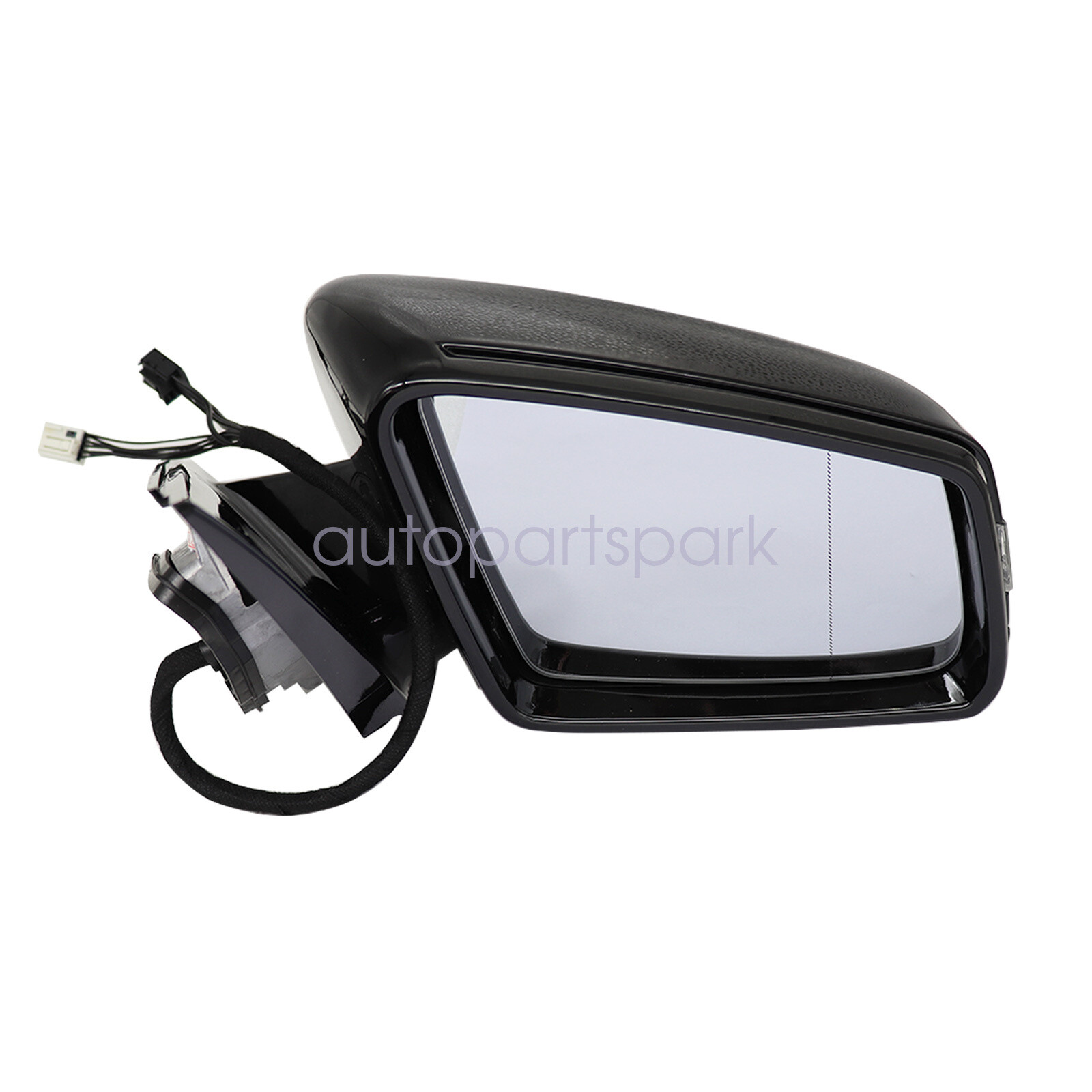 Black Right Side Passenger Mirror Fit Mercedes-Benz E350 E550 E300 2010-2016