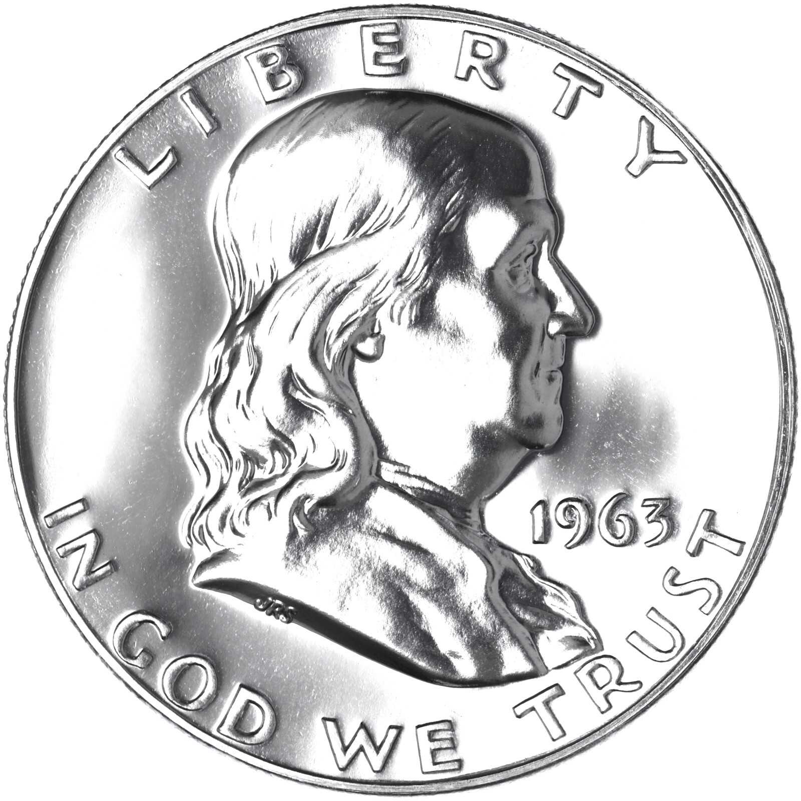 1963 (P) Franklin Half Dollar Gem Proof 90% Silver