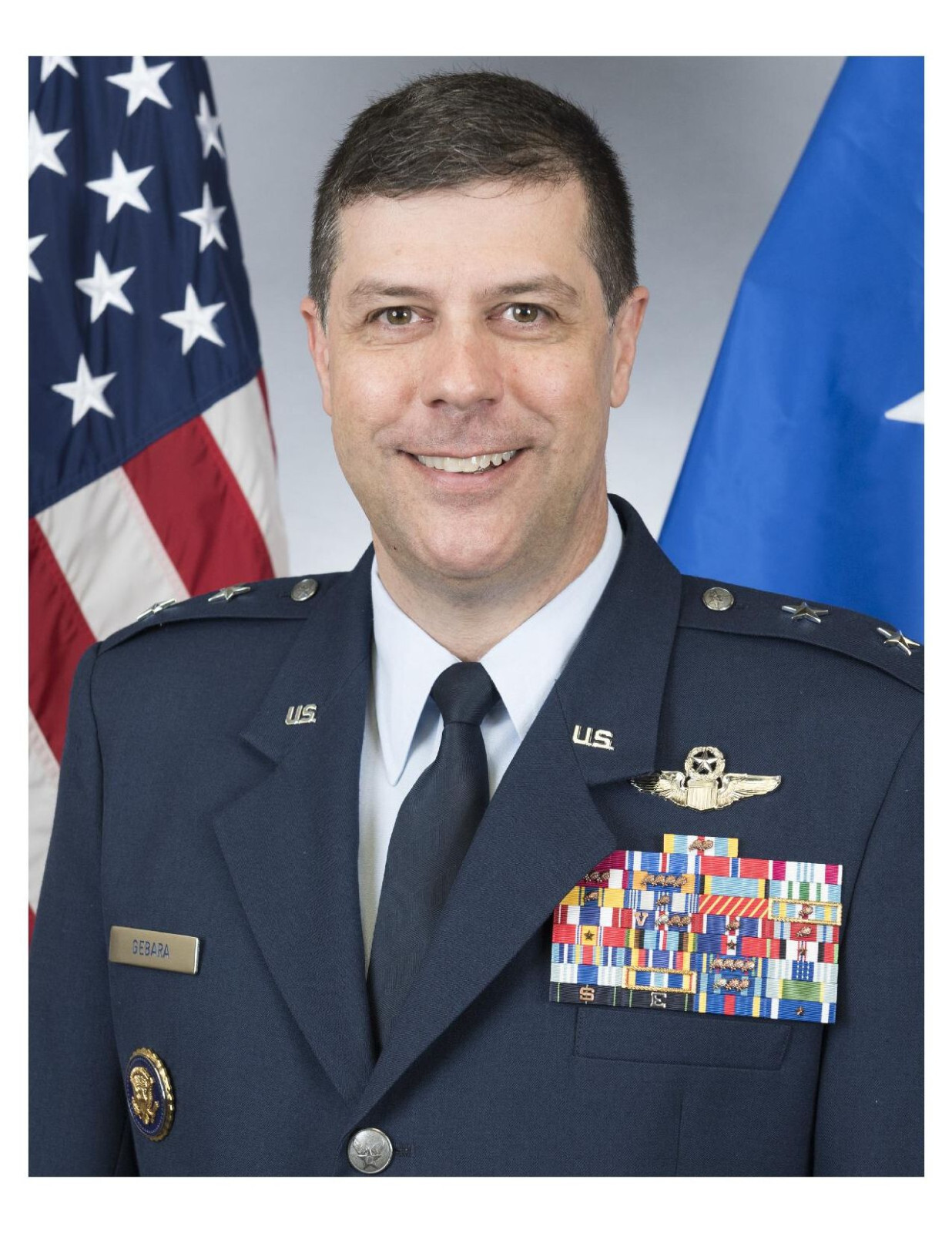 United States Air Force General Andrew J. Gebara 8x10 Photo #3 On 8.5" x 11"