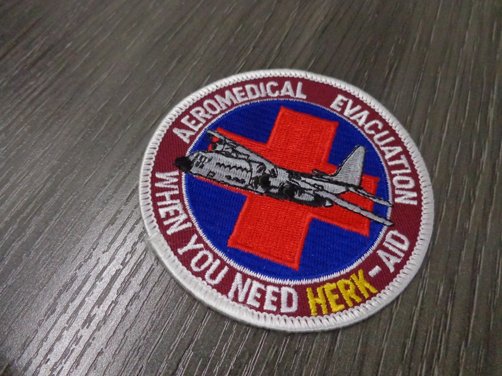Aeromedical Evacuation When You Need Herk-aid USAF Patch NEW