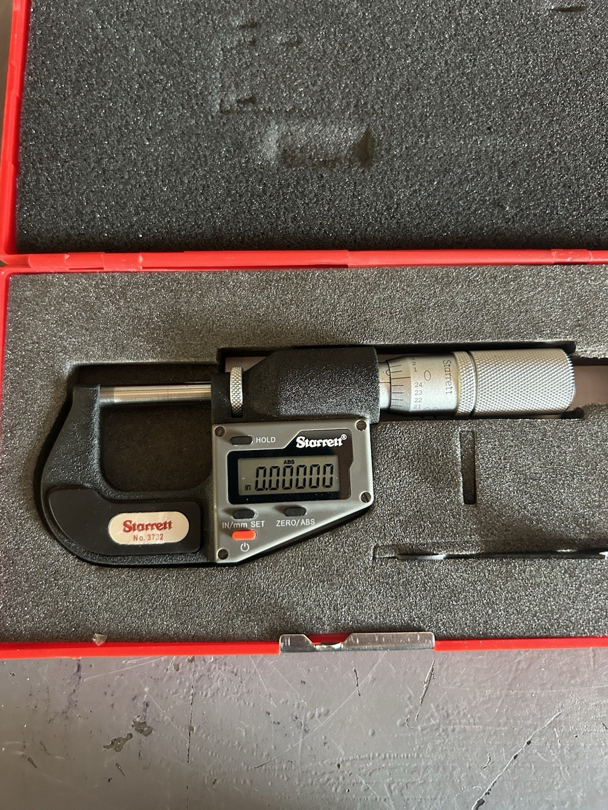 Starrett 3732XFL-1 0-1" Electronic Micrometer