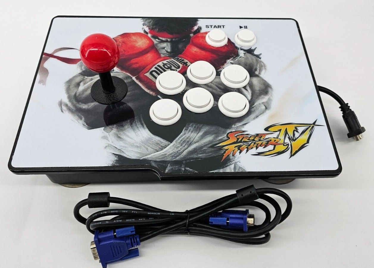 Street Fighter IV Arcade Fightstick Tournament Emulator W/ 2000+ Games - Tested