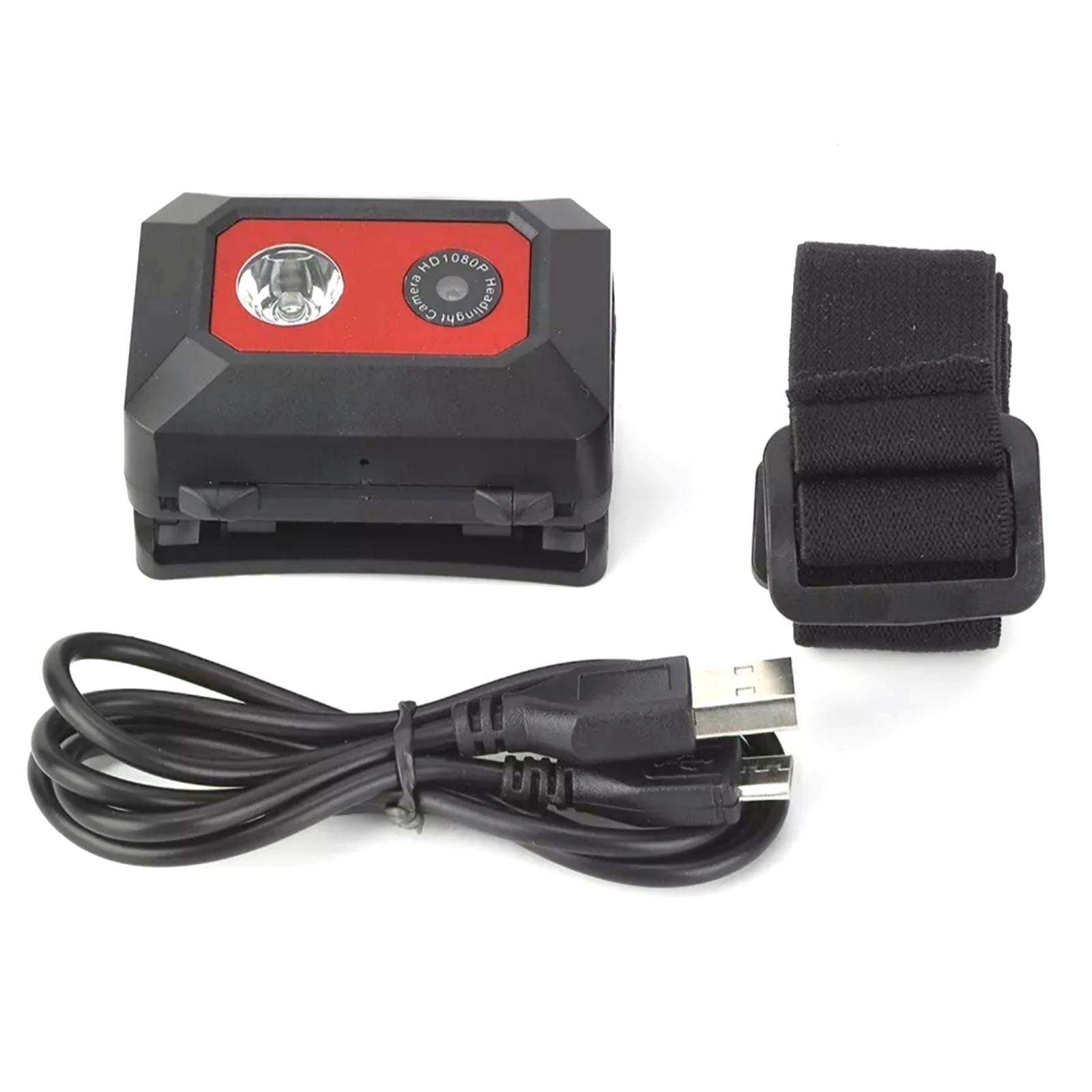 1PC Head Strap Camera W/LED Headlamp 1.3MP HD 1080P Night Vision Capability